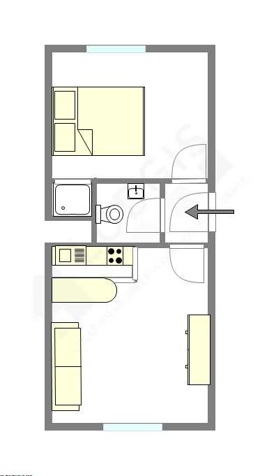 Appartement Haut de seine Nord - Plan interactif