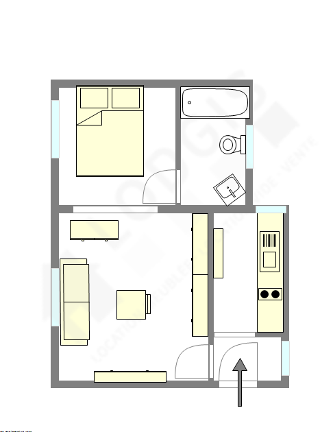 Apartamento Paris 7° - Plano interativo