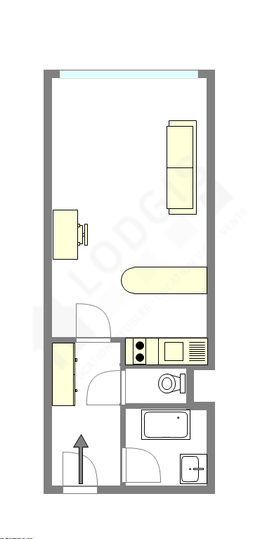 Appartement Paris 17° - Plan interactif