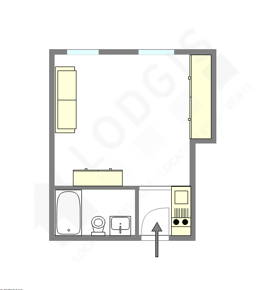 Apartamento Paris 12° - Plano interativo