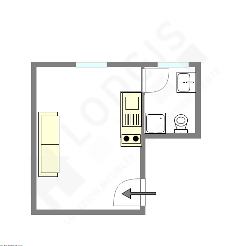Appartement Paris 15° - Plan interactif