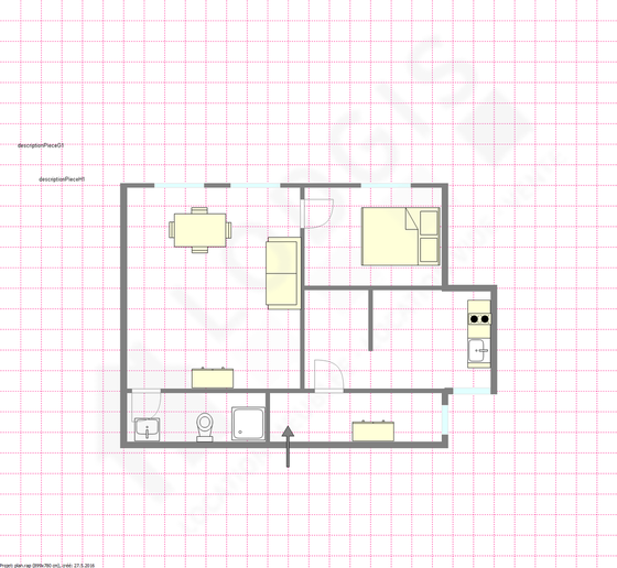 Appartement Paris 11° - Plan interactif