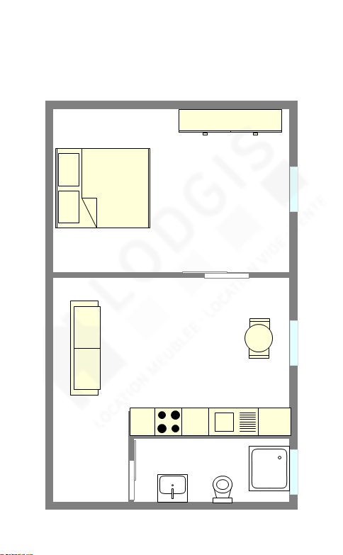 Appartement Paris 5° - Plan interactif