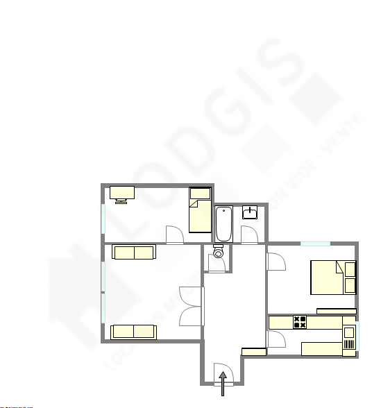 Appartement Hauts de seine Sud - Plan interactif