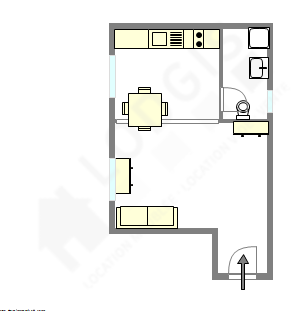 Appartement Paris 5° - Plan interactif