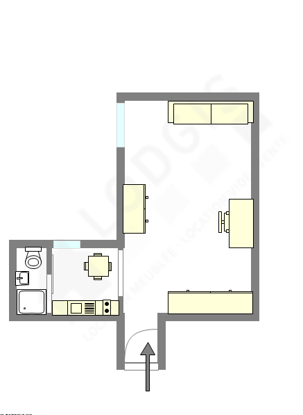 Appartement Paris 12° - Plan interactif