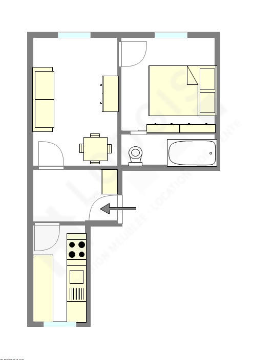 Appartement Haut de seine Nord - Plan interactif
