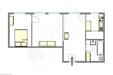 Apartamento Paris 3° - Plano interativo