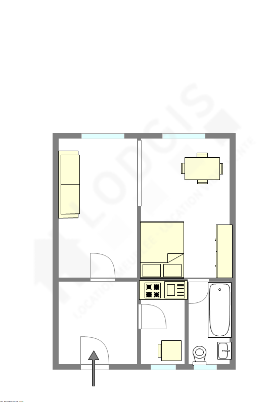 Appartement Paris 4° - Plan interactif