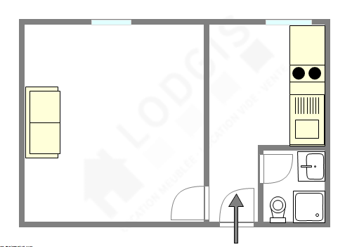 Appartement Paris 11° - Plan interactif