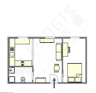 Appartement Paris 8° - Plan interactif