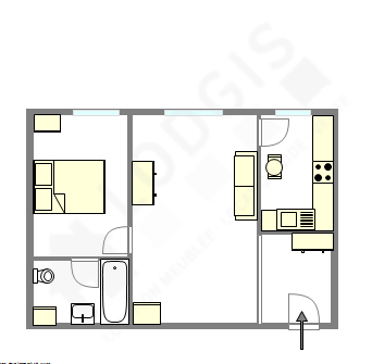 Appartement Haut de seine Nord - Plan interactif
