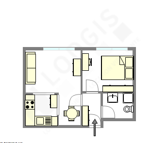 Appartement Paris 13° - Plan interactif