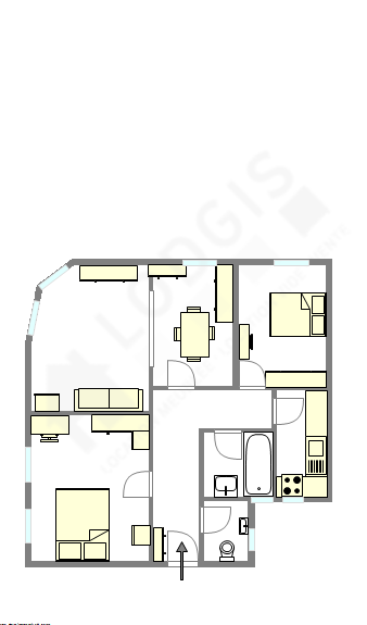Appartement Haut de seine Nord - Plan interactif