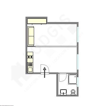 Appartement Paris 9° - Plan interactif