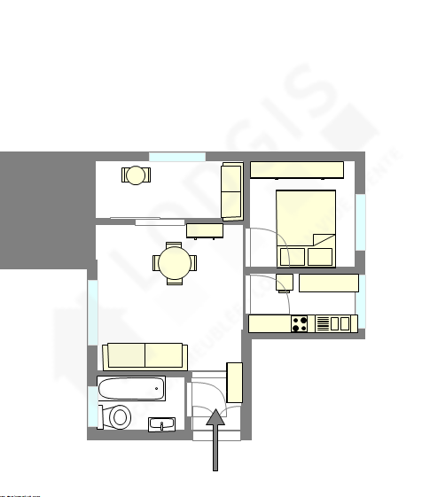 Appartement Paris 10° - Plan interactif