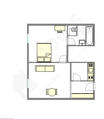 Appartement Haut de seine Nord - Plan interactif