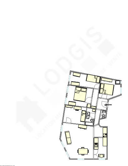 Appartement Paris 1° - Plan interactif