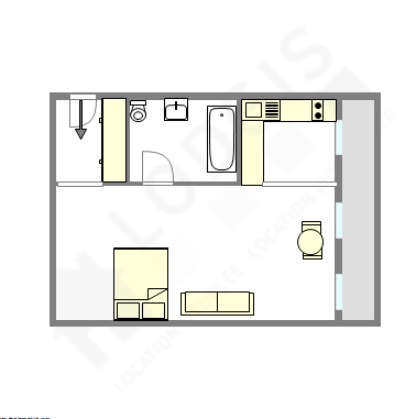 Appartement Paris 12° - Plan interactif