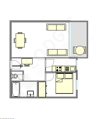 Appartement Hauts de seine Sud - Plan interactif