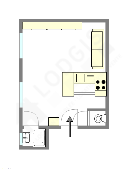 Apartamento Paris 17° - Plano interativo