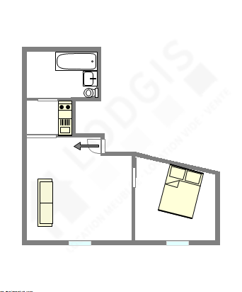 Appartement Paris 3° - Plan interactif