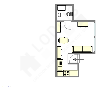 Apartamento Paris 5° - Plano interativo