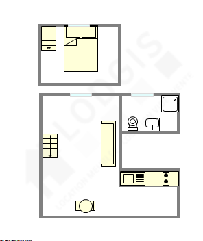 Apartamento París 14° - Plano interactivo