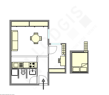 Apartamento Paris 3° - Plano interativo