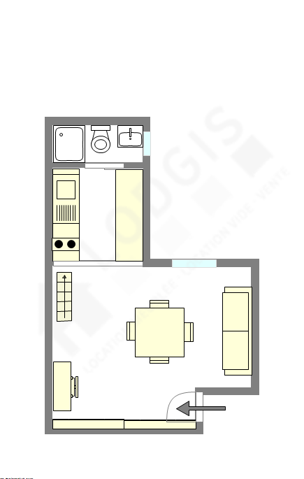 Appartement Paris 11° - Plan interactif