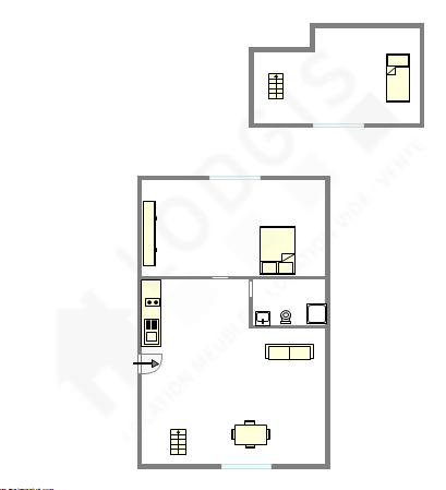 Apartamento París 11° - Plano interactivo