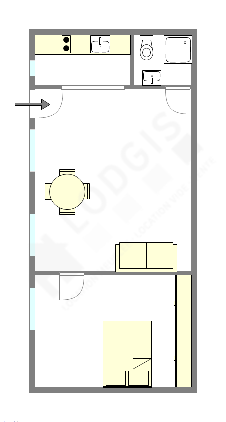Appartement Paris 4° - Plan interactif