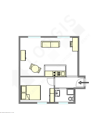 Apartamento Paris 9° - Plano interativo