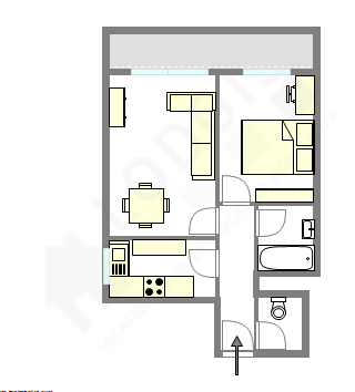 Appartement Paris 19° - Plan interactif