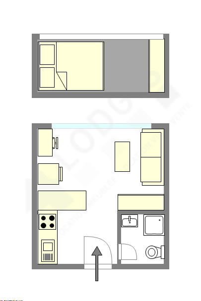 Appartement Paris 2° - Plan interactif