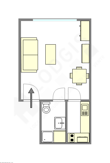 Apartamento Paris 11° - Plano interativo