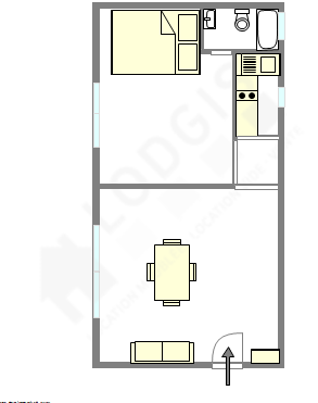 Appartement Paris 11° - Plan interactif