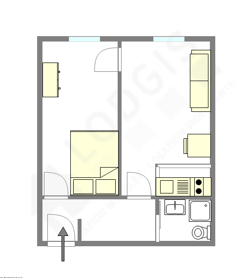 Appartement Paris 11° - Plan interactif