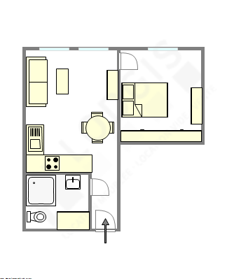 Appartement Paris 10° - Plan interactif