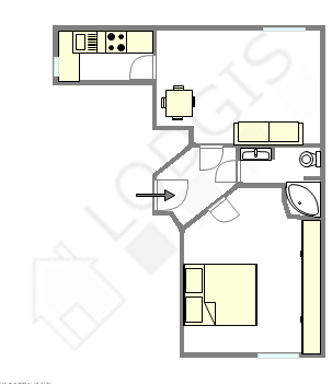 Appartement Paris 16° - Plan interactif