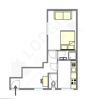 Apartamento Paris 12° - Plano interativo