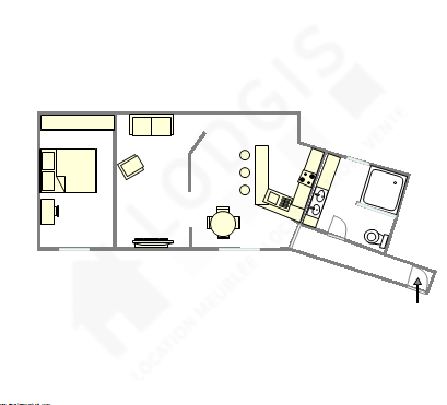 Appartement Paris 10° - Plan interactif