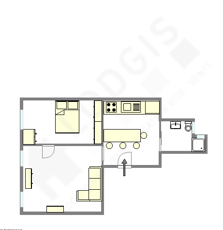 Apartamento Paris 9° - Plano interativo