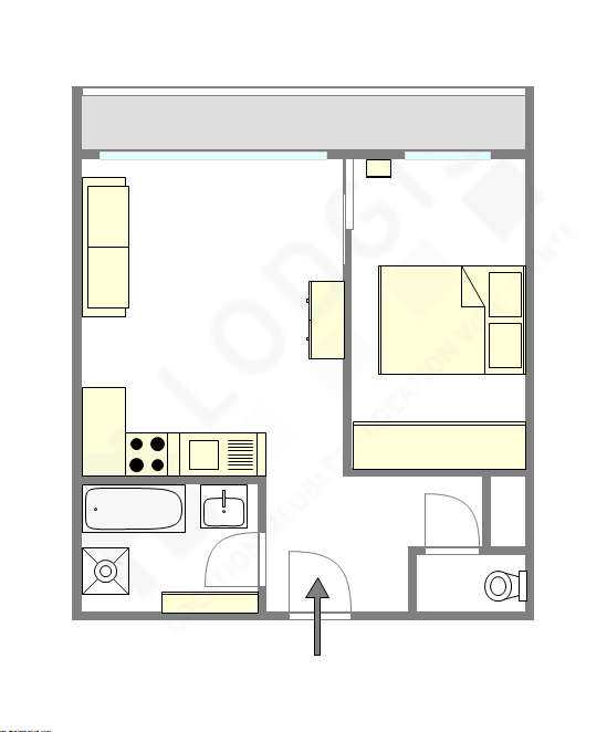 Appartement Paris 15° - Plan interactif