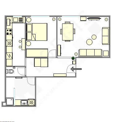 Appartement Haut de seine Nord - Plan interactif