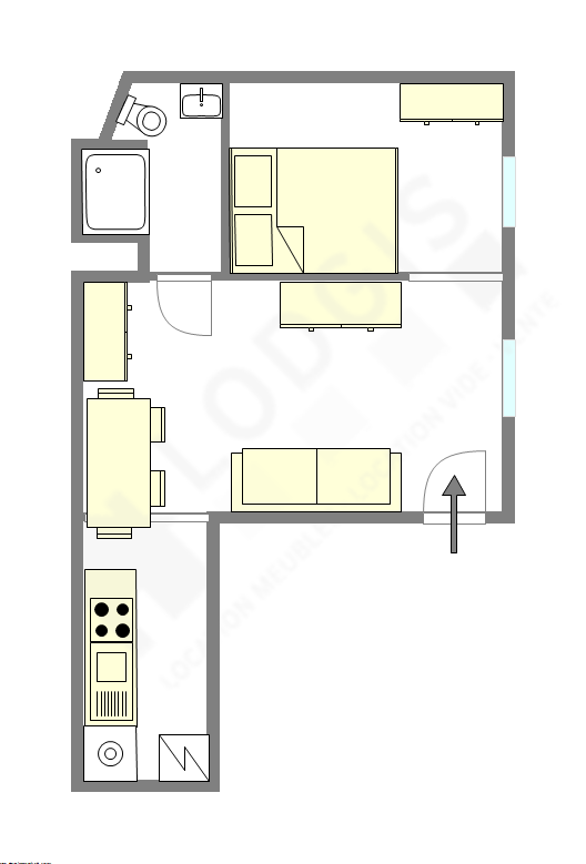 Appartement Paris 12° - Plan interactif