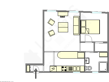 Apartamento París 2° - Plano interactivo