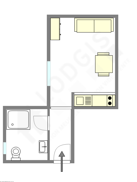 Apartamento París 16° - Plano interactivo