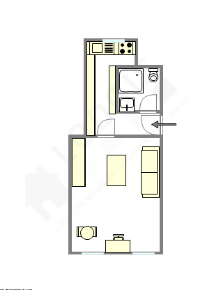 Apartamento París 2° - Plano interactivo