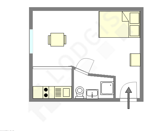 Apartamento París 11° - Plano interactivo